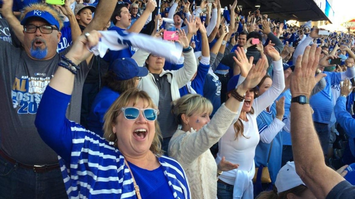 fans celebrate