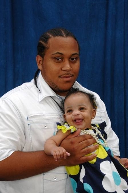 Ryan Stokes, shown here with his daughter Neriha.