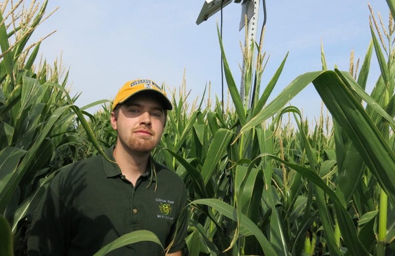 After growing up on a farm, researcher Jeff Siegfried wants to use technology to make agriculture more efficient. (Photo: Luke Runyon | Harvest Public Media)