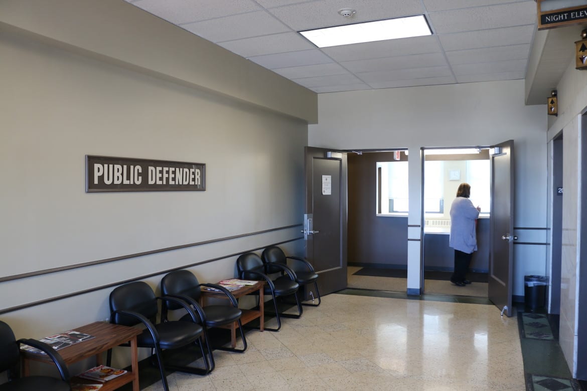 A women waits to see her public defender at the Missouri State Public Defender's Office on 11th St. (Photo: Daniel Boothe | Flatland)