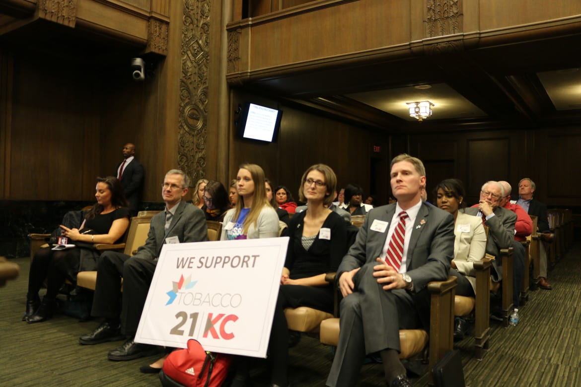 Tobacco 21 supporters at KC council