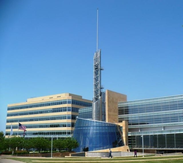 Cerner Corp.'s headquarters in North Kansas City. (Photo: Elana Gordon | KCUR)