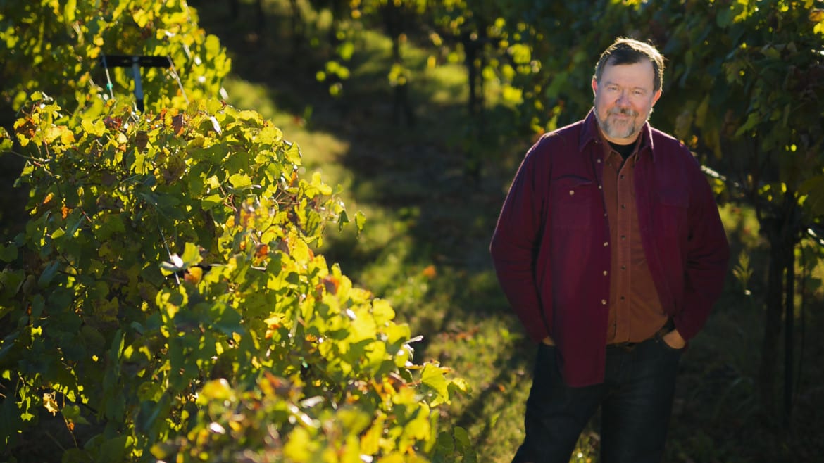 Portrait of Gerard Eisterhold inside his vinyard in Kansas City. He also own his own business, Eisterhold Associates Inc. (Photo: Jim Barcus)