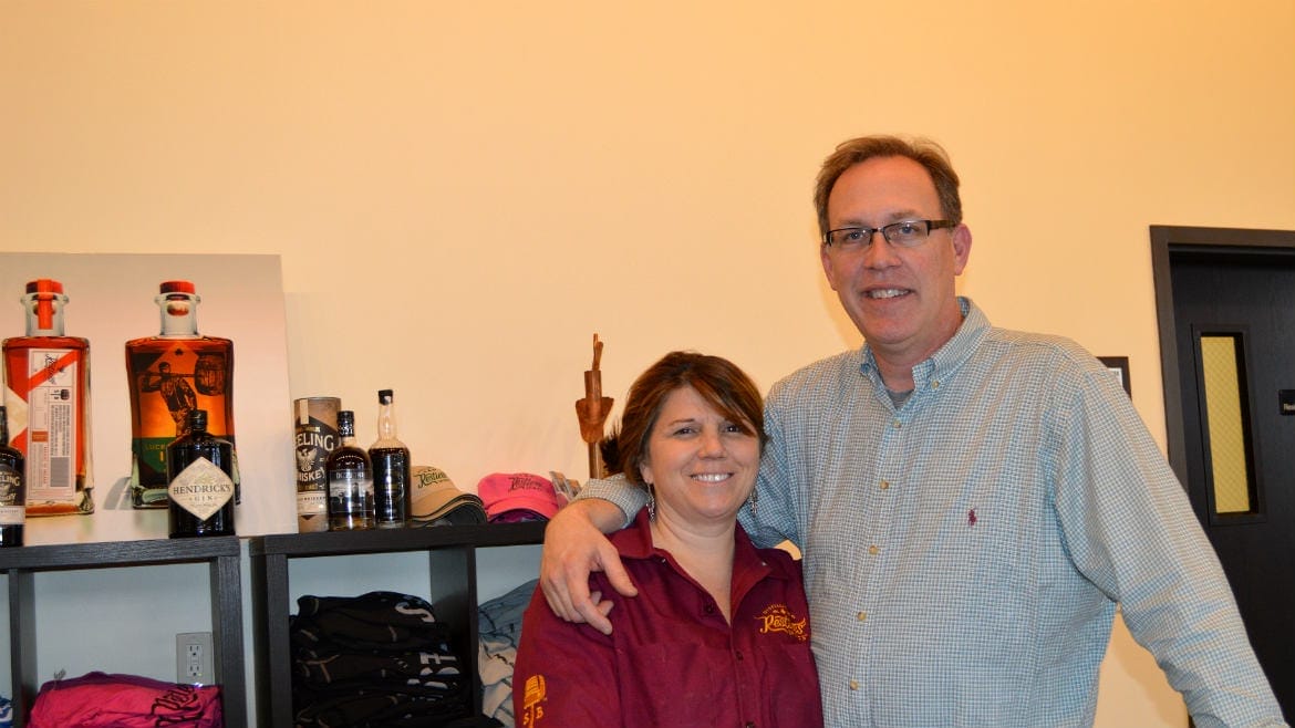 Benay Shannon, Kansas City's only female distiller, and her husband, Michael, said Restless Spirits distillery honors the vocations of early Irish immigrants. (Jonathan Bender | Flatland)