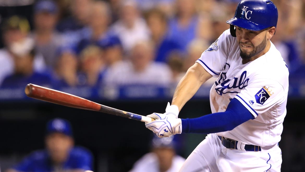 Kansas City Royals' Eric Hosmer during a baseball game against the Cleveland Indians at Kauffman Stadium in Kansas City, Mo., Tuesday, June 14, 2016.