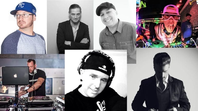 Collage of DJs