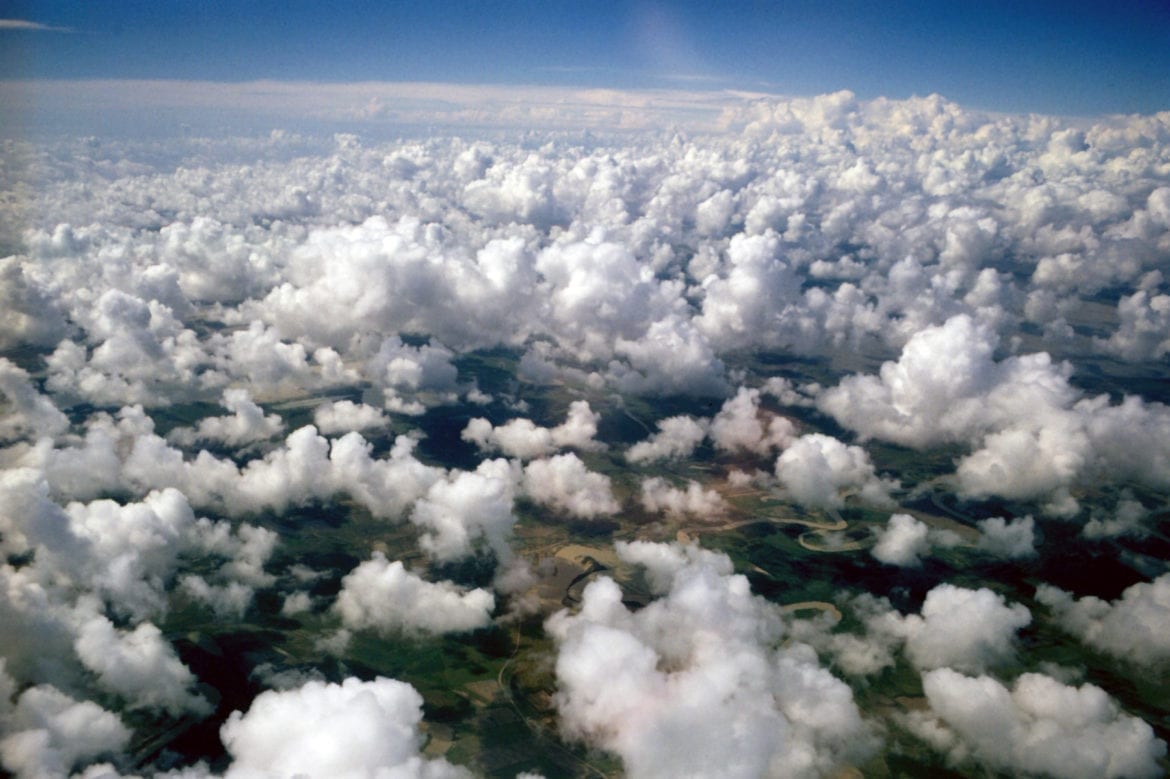 Clouds in the sky.