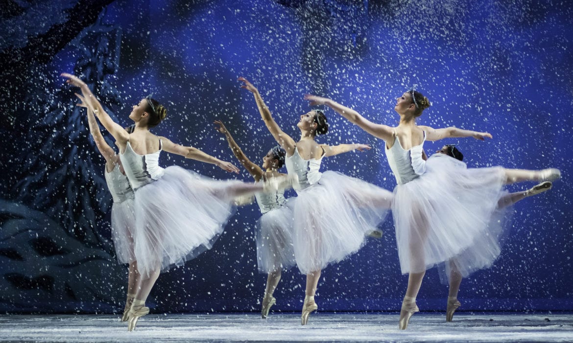 Ballerinas on stage.