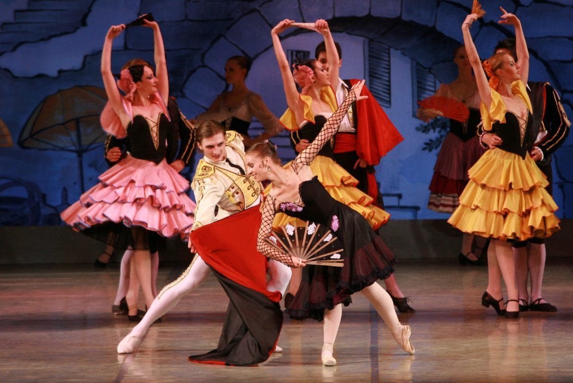 Dancers on stage.