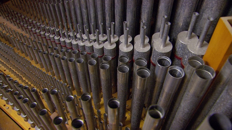 a portion of the pipes