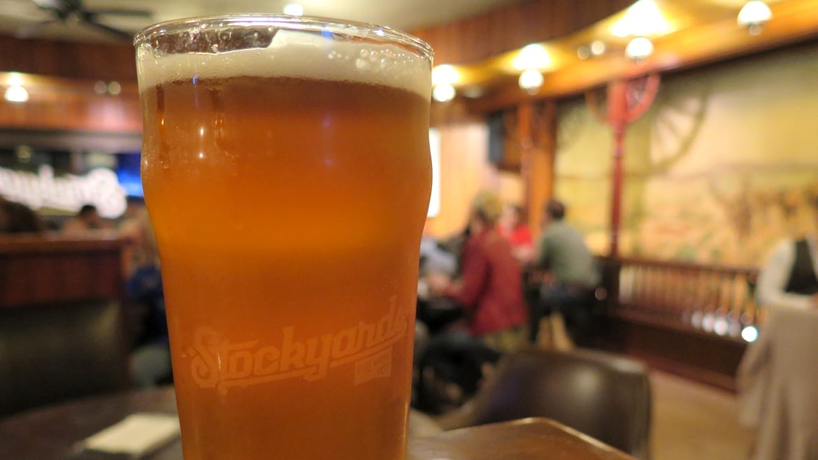A beer at Stockyards Brewing