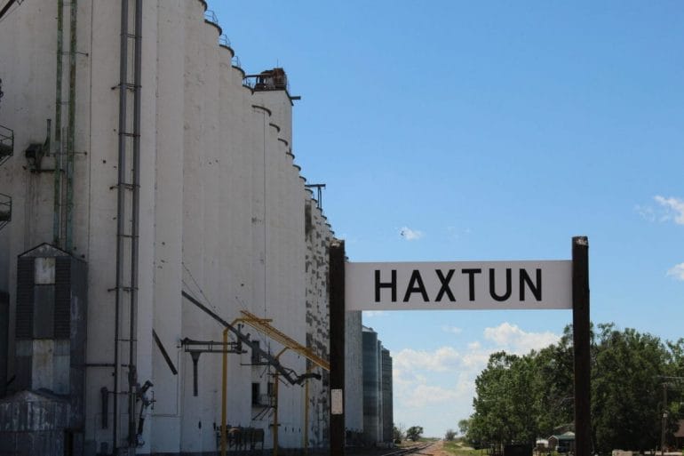The small town of Haxton, Colorado.