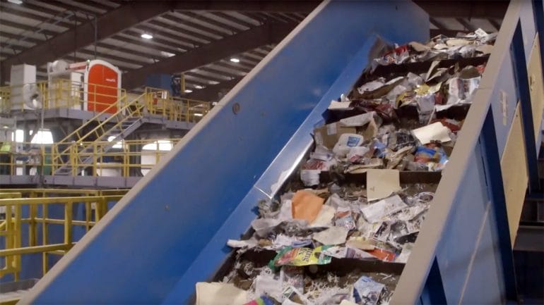 A recycling facility in Harrisonville, MO