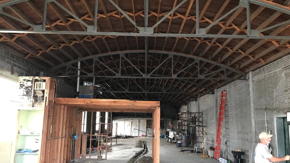 Callsign Brewing’s taproom and brewery under construction