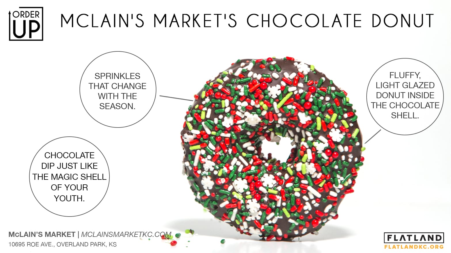 mclain's market's chocolate donut