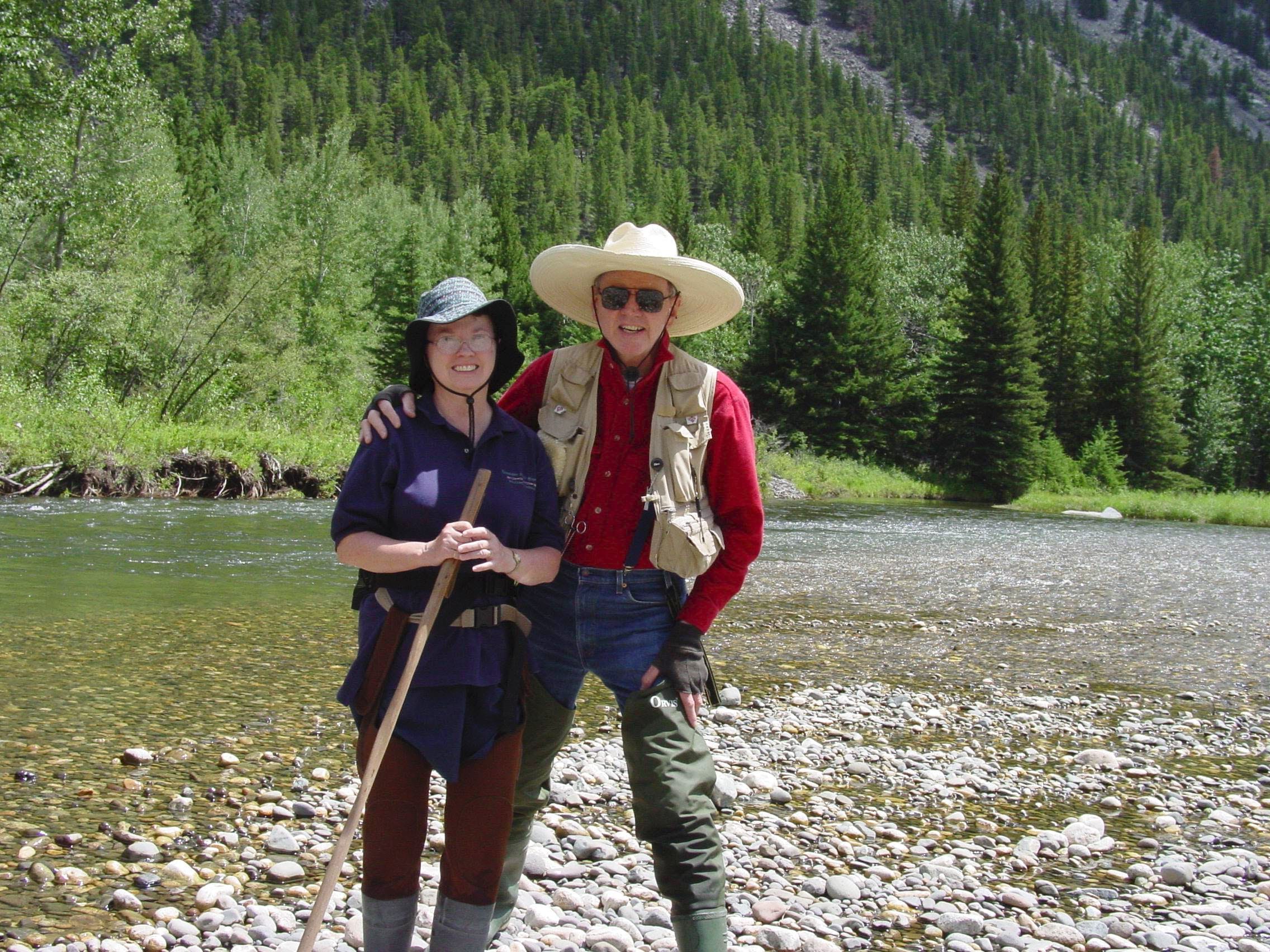At the Boulder River in Montana in July 2004