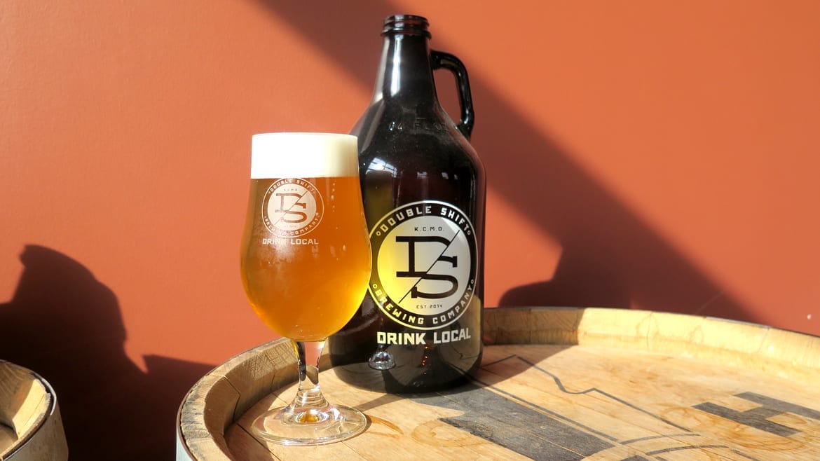 Excess Hydrogen, a Mosaic Dry-Hopped Berliner Weisse, at Double Shift Brewing.