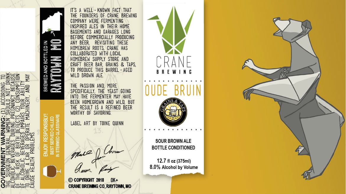 The label for Oude Bruin