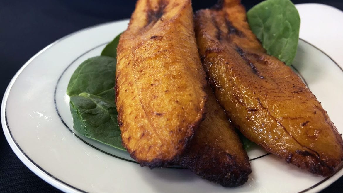 The fried plantains at Fannie's African Cuisine