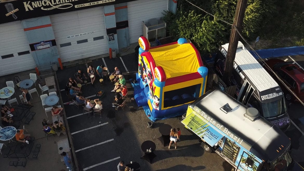 a bounce house