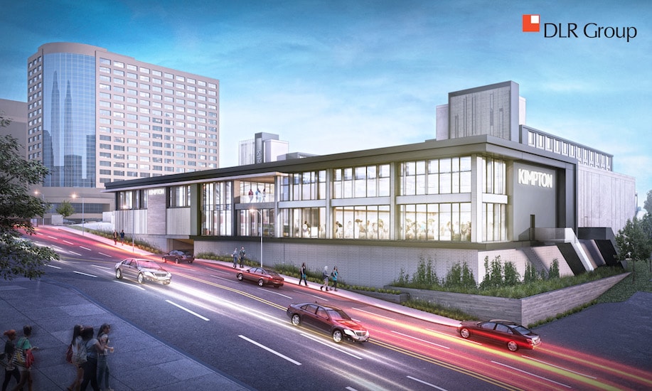 Rendering of the proposed Kimpton Hotel at 45th and Main.