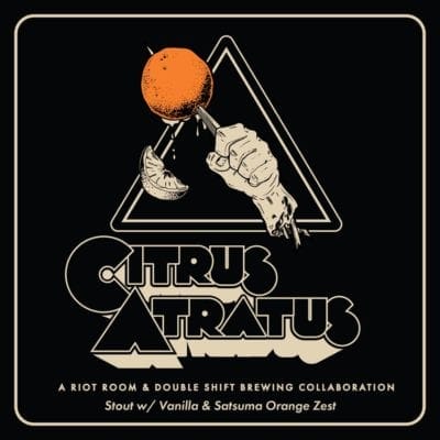 Citrus Atratus, is a new collaboration brew, from Double Shift Brewing Co. & The Riot Room
