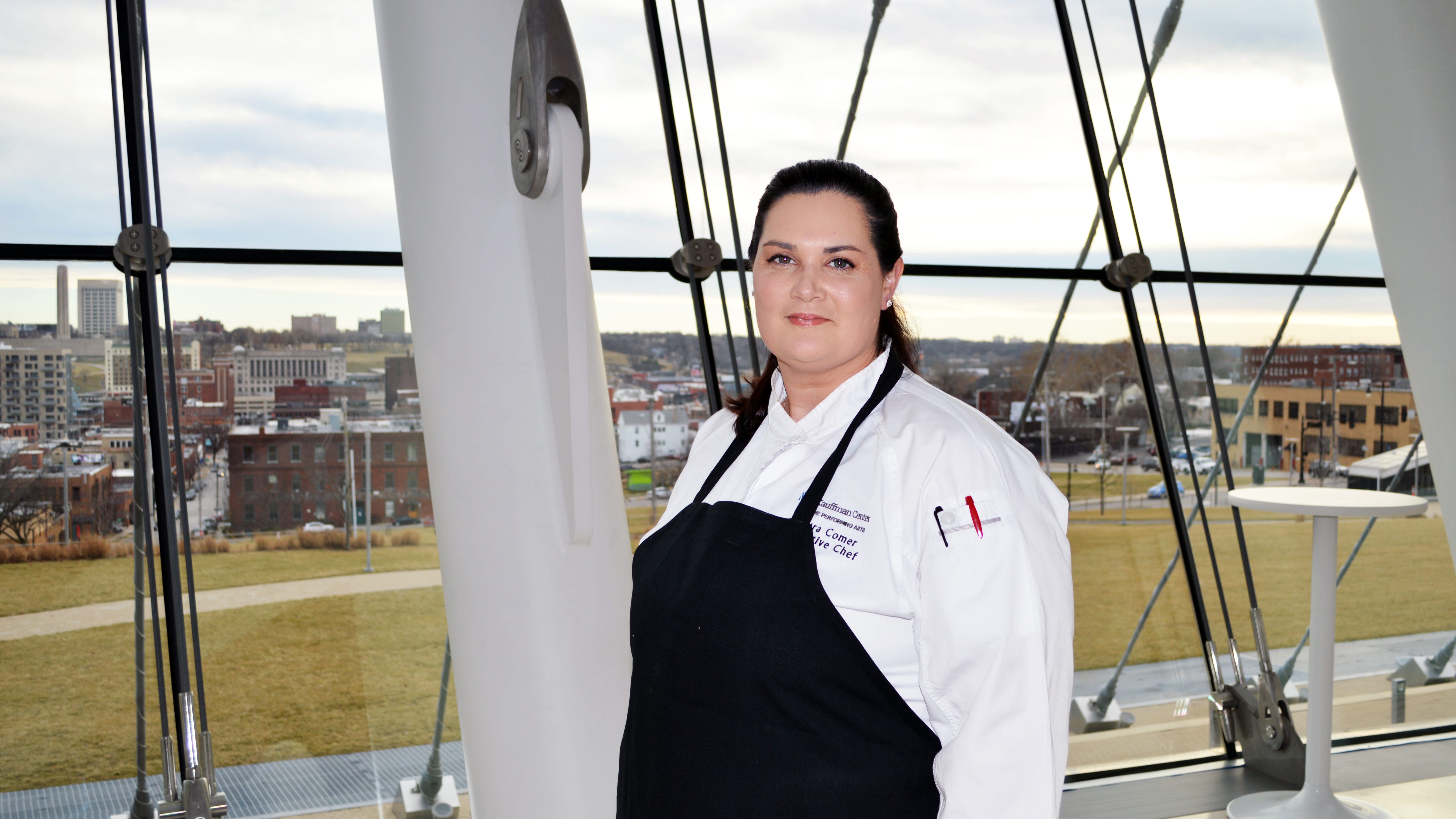 Executive Chef Laura Comer oversees The Dining Experience inside the Kauffman Center for the Performing Arts.