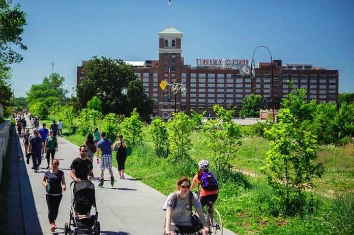 Picture of BeltLine recreational trail in Atlanta.