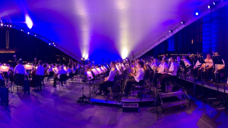 The Kansas City Symphony performs during 