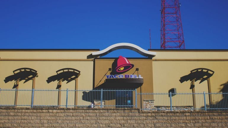 The Taco Bell restaurant on Linwood Boulevard in Kansas City.