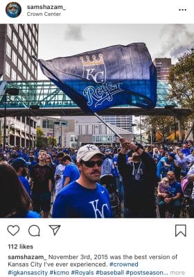A screen grab of Lutz's Instagram post.