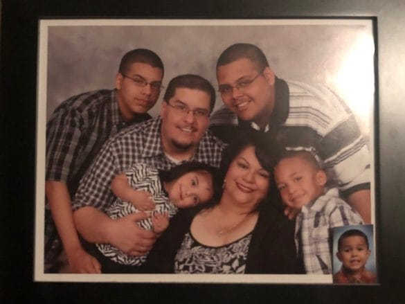 Joseph Hernandez and his family.