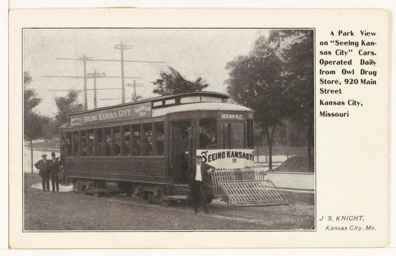 KC Streetcar postcard