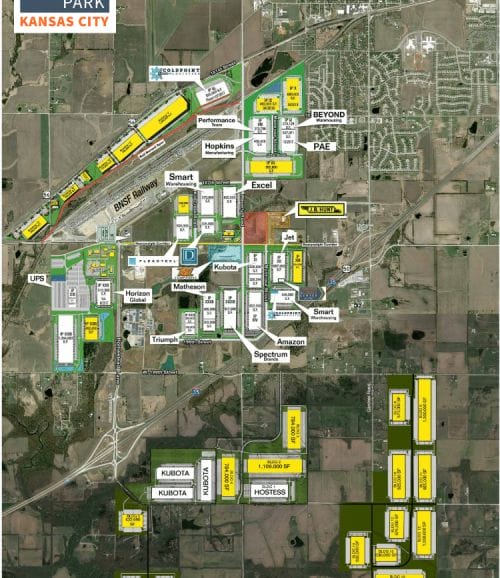 A masterplan for the Logistics Park Kansas City.