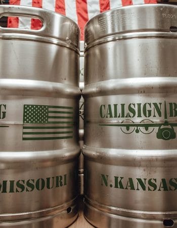 Callsign Brewing kegs.