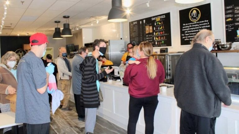 Since The Golden Scoop opened on April 14, customers have eagerly lined up to support the venture.
