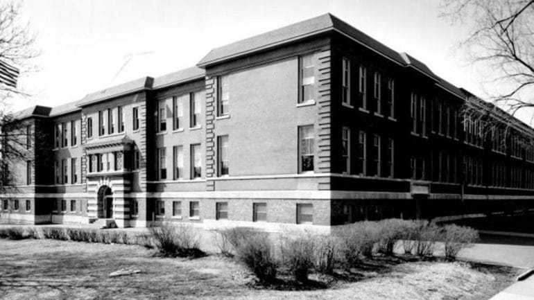 The D.A. Holmes School in 1963