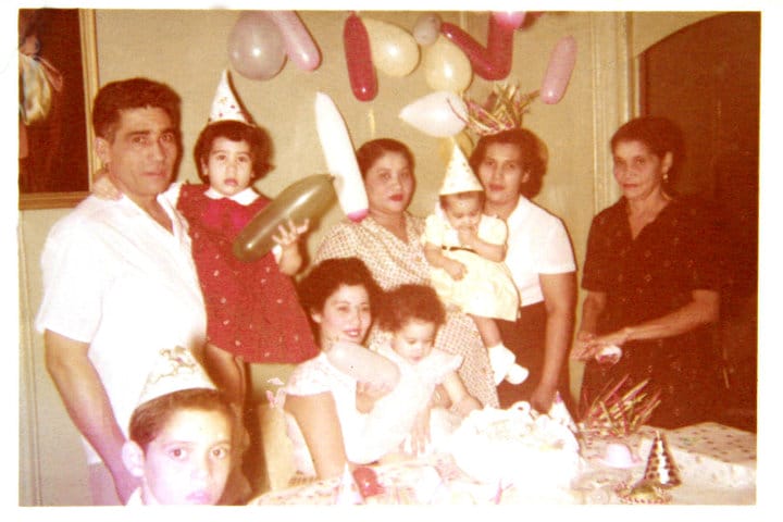 Joann Quiñones and family during a birthday party. (Contributed)