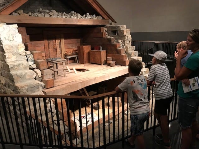 Visitors to the Historic Liberty Jail in Liberty can view a cutaway reconstruction of the lock-up where Mormon prophet Joseph Smith, Jr. was incarcerated during the late 1830s. Many western Missouri residents were suspicious of the Mormons for their anti-slavery sentiments.