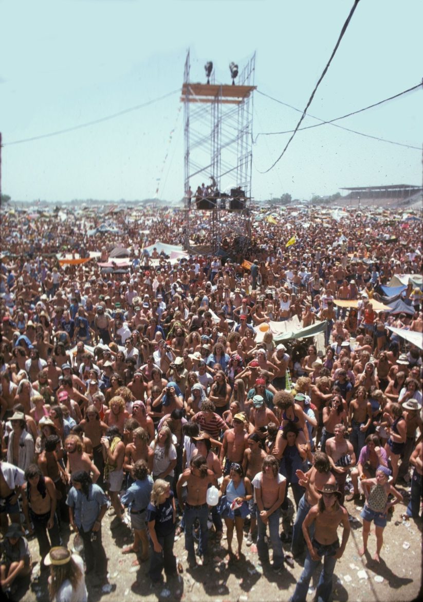 A shot of the crowd at the Missouri State Fairgrounds in Sedalia, Missouri.