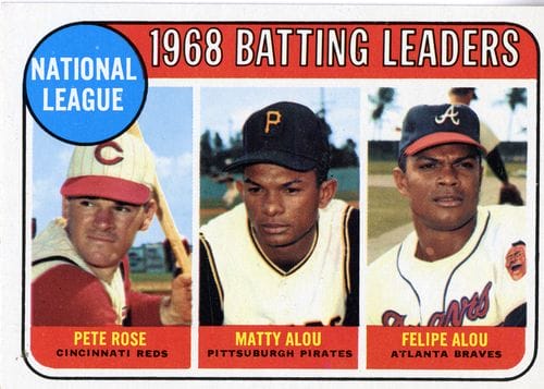 Pictured here are the Dominican brothers, center and far right, Matty and Felipe Alou.