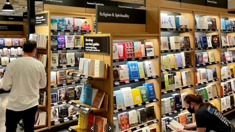 Amazon also operates bookstores around the country.