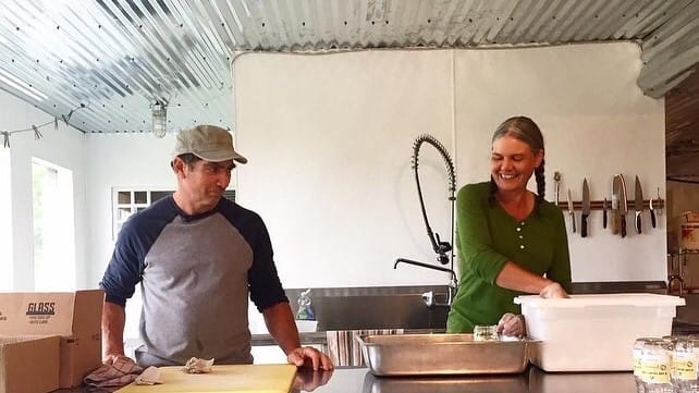 Farmers Tom Ruggieri and Rebecca Graff built a production kitchen on their farm to create curtido, kimchi, pickles, sauerkraut and more.