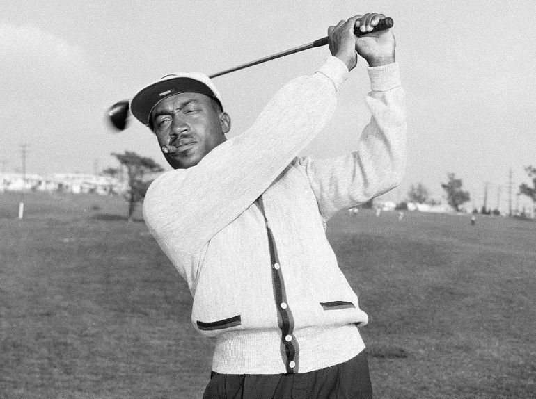 Legendary Black golfer Charlie Sifford.