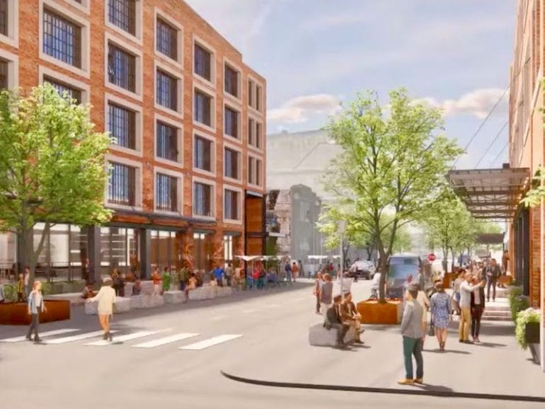 A conceptual rendering of how Union Avenue might appear as part of the SomeraRoad plan.
