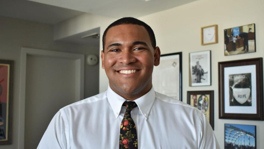 Justice Horn, 24, is running as a Democrat for Jackson County Legislature.
