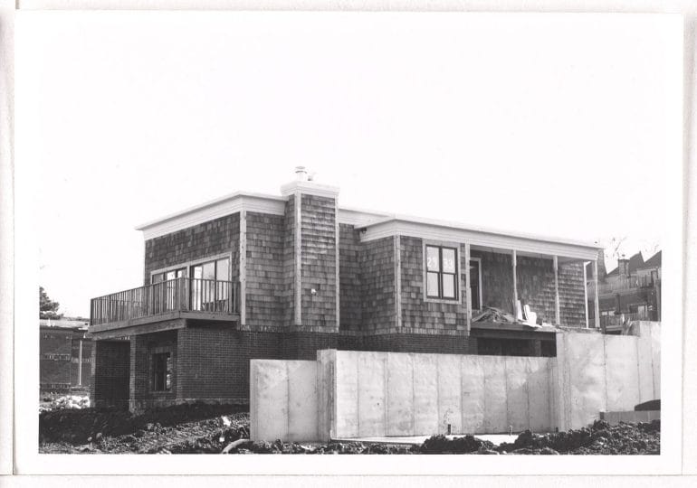 Pictured here is a home being built in 1980, on 2933 Walnut St. (Missouri Valley Room Special Collections)