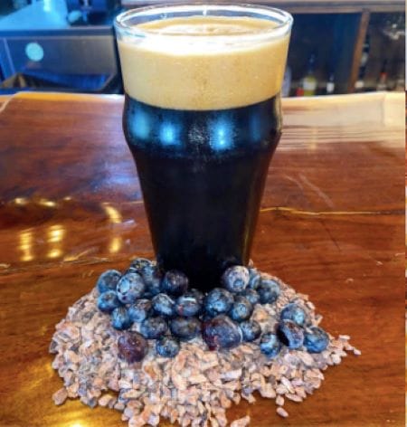 Chocolate Blueberry Miltank, a new milk stout for 3 Trails Brewing Co.