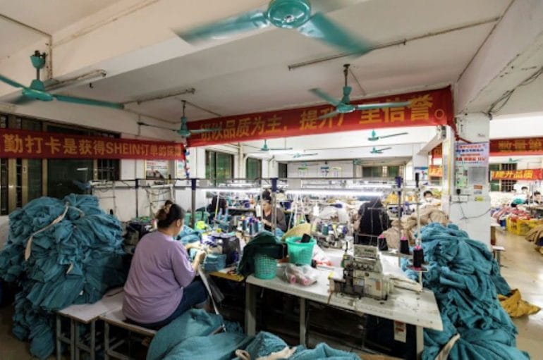 Inside a Shein manufacturing plant.