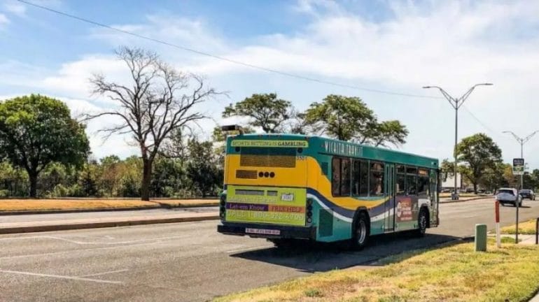 Wichita Transit buses carry a new slogan on the back: “Sports betting is gambling.” Ads on the back of buses – called “bus tails” – feature the 1-800-522-4700 national problem gambling hotline and are paid for by the Problem Gambling and Addictions Grant Fund.